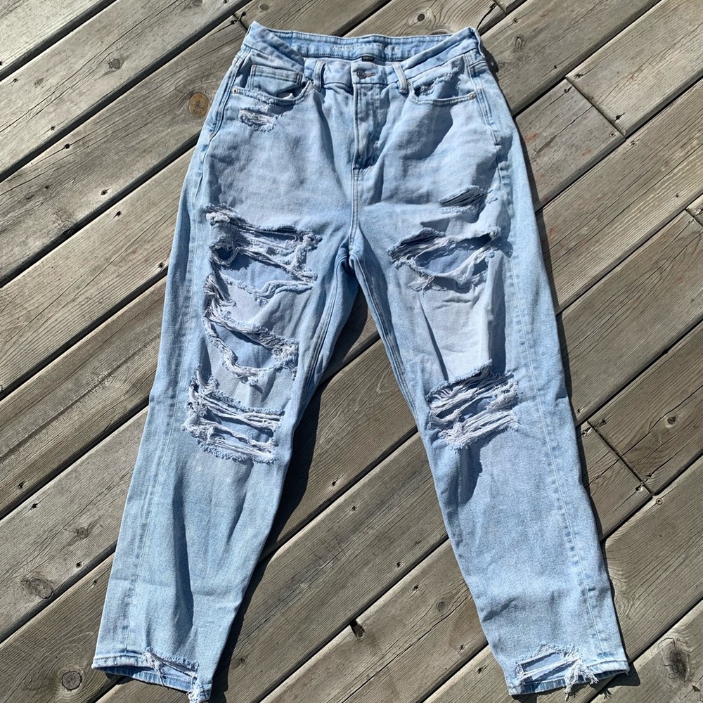 American Eagle curvy stretch mom jeans